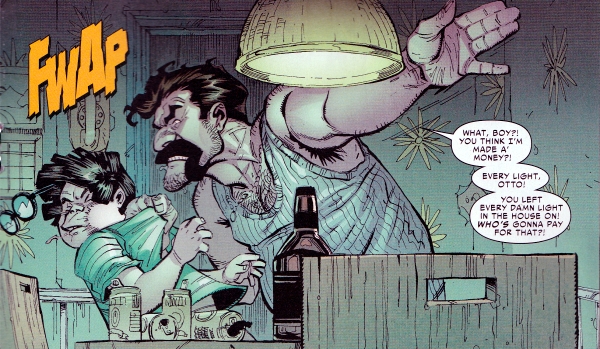 No, Luigi! Don't beat your son, he'll become a super-villain! 