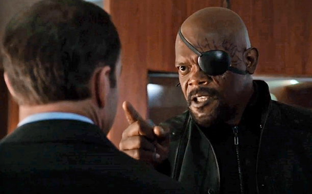 'I'm tired of mutha' fuckin' holes in my mutha' fuckin' plane, Coulson!"