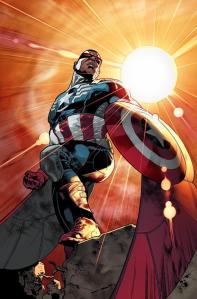 Sam Wilson as Captain America in Mavel Now! Comics