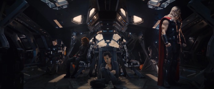 Stark is the only one not on the Quinjet. Is he flying Iron Man style instead? Or has he alienated the Avengers... or taken a slightly different stance from them... or is he taking a leave of absence after blaming himself for the creation of Ultron? Again, lots of questions, just speculations for answers.