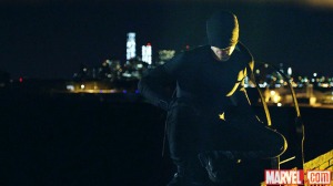 Daredevil as he will appear on Netflix in this first look at his (1st?) costume