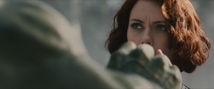 Hulk and Black Widow Have A Moment