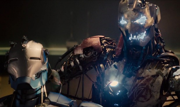 Ultron Holds A Second Drone... Or Is That an Iron Man suit?