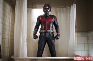 Ant-Man in the shower