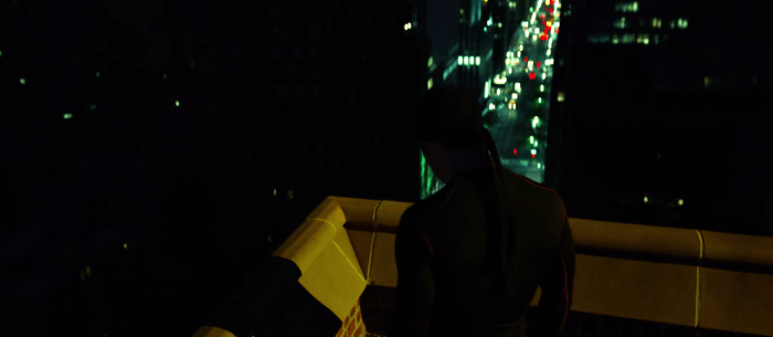 Daredevil oversees his Hell's Kitchen; his own personal Gotham.