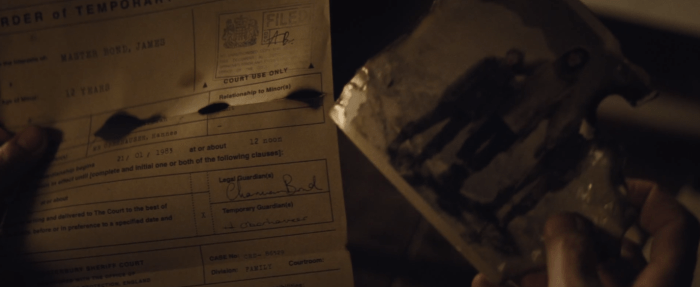 007 SPECTRE Trailer Photograph