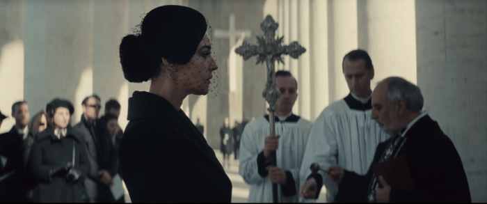 007 SPECTRE Trailer Widow Funeral