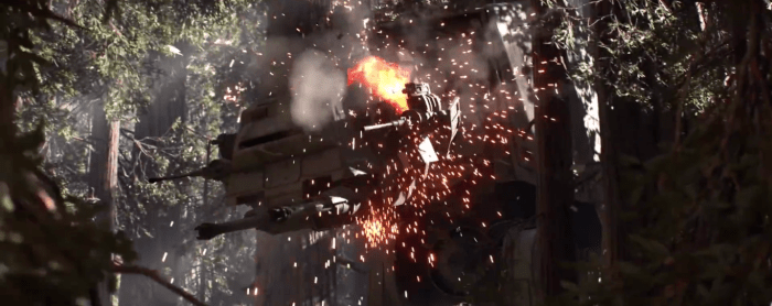Star Wars Battlefront Trailer AT-AT Hit