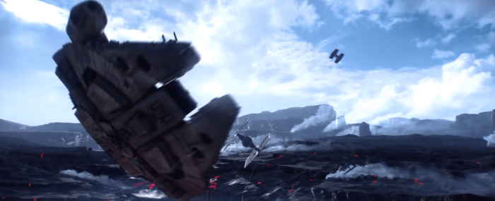 Star Wars Battlefront Trailer Millenium Falcon