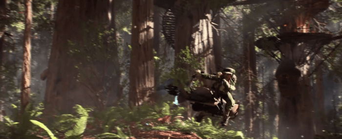Star Wars Battlefront Trailer Rebel Speeder Endor