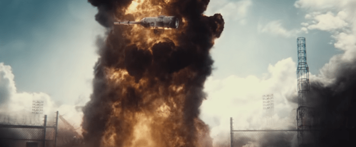 Batman Pearching with Rifle from Batman V Superman Dawn of Justice Superman Flys with Rocket