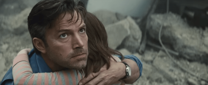 Batman V Superman Dawn of Justice Comic-Con Trailer Bruce Wayne Holds Girl