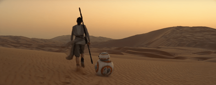Star Wars The Force Awakens Final Trailer #3 Daisy Riley Rey and B-88