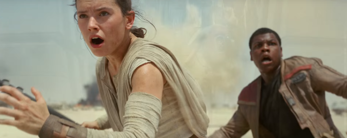 Star Wars The Force Awakens Final Trailer #3 Finn and Rey React