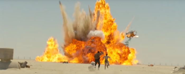 Star Wars The Force Awakens Final Trailer #3 Finn and Rey Run From Explosion