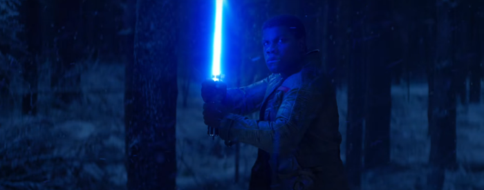 Star Wars The Force Awakens Final Trailer #3 Finn with Lighsaber