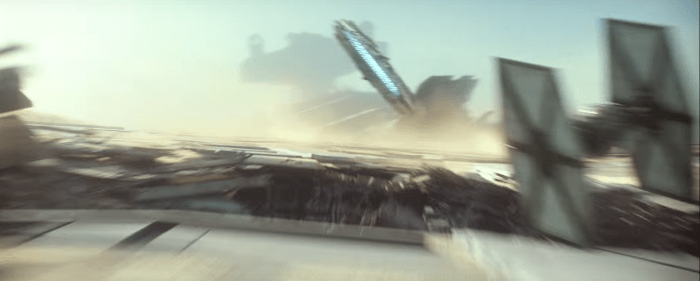 Star Wars The Force Awakens Final Trailer #3 Tie Fighter Chases Millenium Falcon