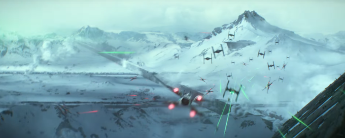 Star Wars The Force Awakens Final Trailer #3 X-Wing Tie Fighter Dogfight Starkiller Base 2