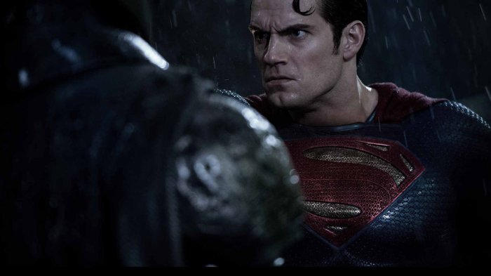 Batman V Superman Dawn of Justice Henry Cavill Superman Pushs Ben Affleck Batman