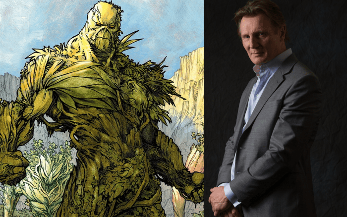 Liam Neeson as Swamp Thing Justice League Dark